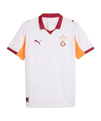 PUMA Unisex GSK Away Jersey Replica w/oS Trikot, White-Intense Orange, M PUMA Unisex GSK Away Jersey Replica w/oS Trikot, White-Intense Orange, M von PUMA