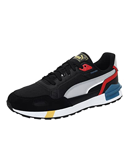 PUMA Unisex Graviton Tera Sneaker, Black White-Harbor Mist-High Risk Red, 40 EU von PUMA