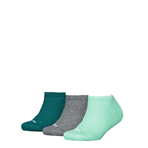 PUMA Unisex Kids Invisible Footie Hosiery, Mint/Lagoon Green, 23/26 von PUMA