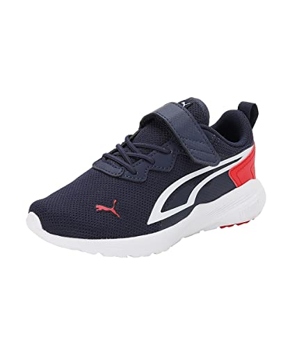 PUMA Unisex Kinder All-day Active Ac+ Ps Turnschuhe, Peacoat Puma White High Risk Red, 29 EU von PUMA