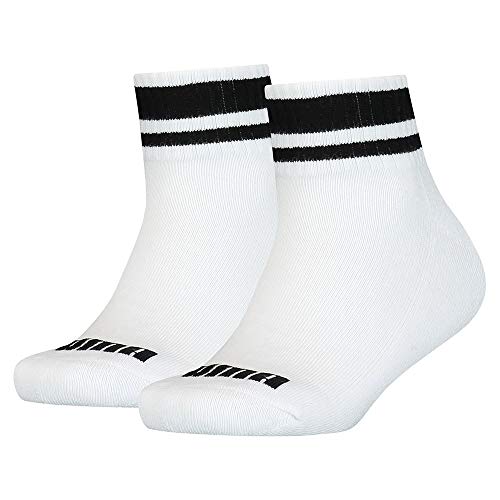 Puma Kinder Quarter Socken, Weiß, 27/30 (2er Pack) von PUMA