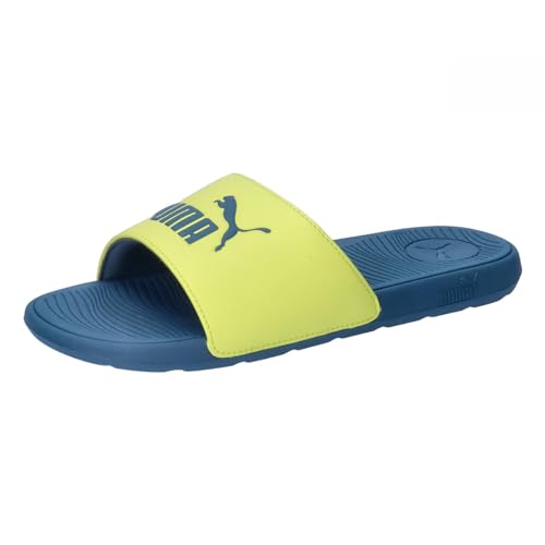 PUMA Cool Cat 2.0 Jr Slide Sandal, Lime Sheen-Ocean Tropic, 39 EU von PUMA