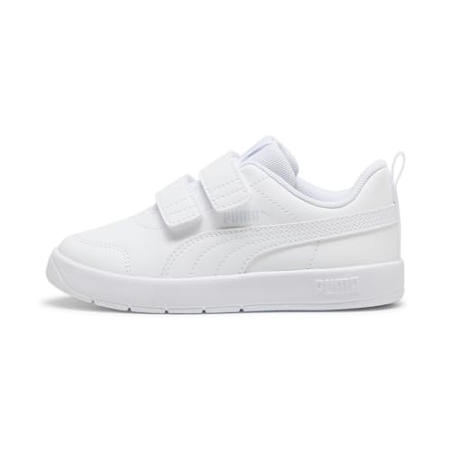 PUMA Unisex Kinder Courtflex V3 V Ps Sneaker, Puma White Puma White Silver Mist, 32 EU PUMA Unisex Kinder Courtflex V3 V Ps Sneaker, Puma White Puma White Silver Mist, 32 EU von PUMA