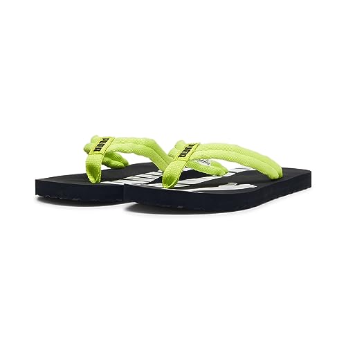 PUMA Unisex Kinder Epic Flip V2 Jr Flip-Flops, Lime Pow Puma Black Puma White, 37 EU von PUMA