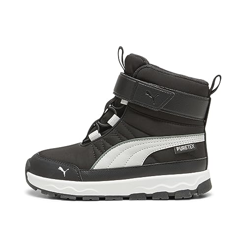PUMA Unisex-Kinder Evolve Boot Alternate Closure Regenschuh, Schwarz-Aschgrau Weiß PUMA Unisex-Kinder Evolve Boot Alternate Closure Regenschuh, Schwarz-Aschgrau Weiß von PUMA