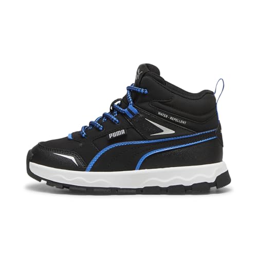 PUMA Unisex Kinder Evolve Trail Ps Sneaker, Puma Black Hyperlink Blue, 32.5 EU von PUMA