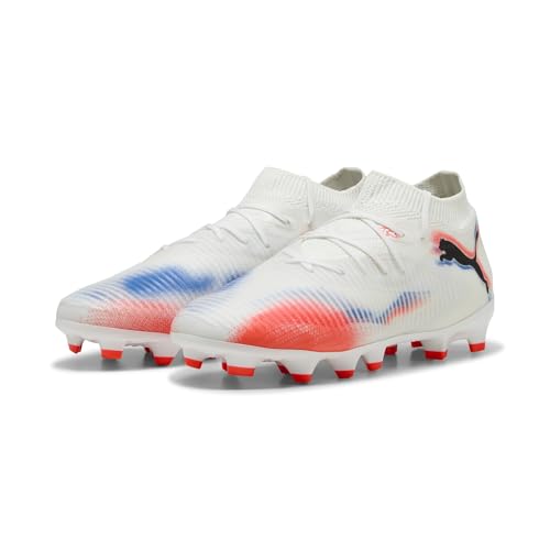 PUMA Unisex Kinder Future 8 Pro Fg/Ag Jr Fussballschuh, Weiß, Schwarz, leuchtendes Rot PUMA Unisex Kinder Future 8 Pro Fg/Ag Jr Fussballschuh, Weiß, Schwarz, leuchtendes Rot von PUMA
