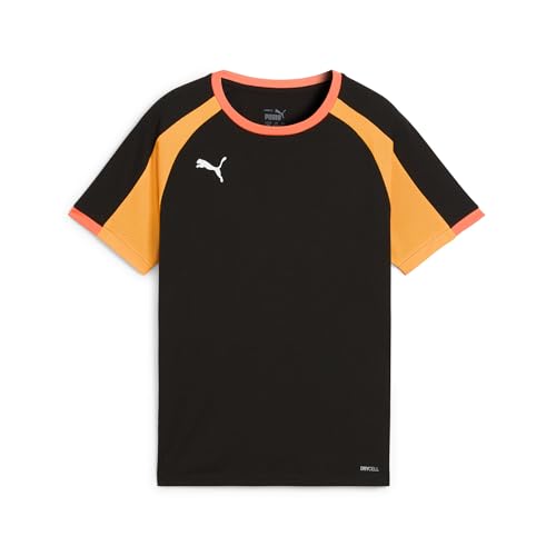 PUMA Unisex-Kinder IndividualLIGAJersey Jr T-Shirts, Black-Heat Fire von PUMA
