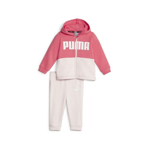 PUMA Unisex Kinder Minicats Colorblock Jogger FL Trainingsanzug, Frosty Pink, 80 von PUMA