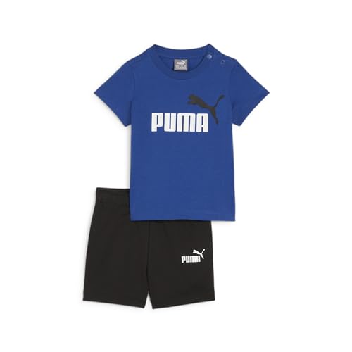 PUMA Unisex Kinder Minicats T-Shirt und Shorts Trainingsanzug, Kobaltglasur, 74 von PUMA