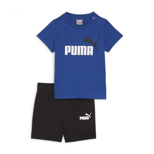 PUMA Unisex Kinder Minicats T-Shirt und Shorts Trainingsanzug, Kobaltglasur, 86 von PUMA