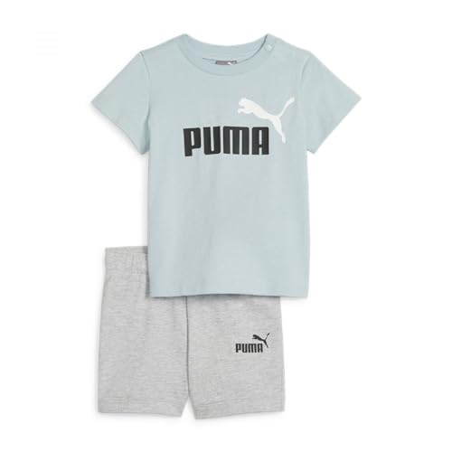 PUMA Unisex Kinder Minicats T-Shirt und Shorts Trainingsanzug, Türkis Surf, 86 von PUMA