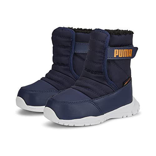 PUMA Unisex Baby Nieve Boot WTR AC Inf Sneaker, Peacoat-Vibrant Orange, 26 EU von PUMA