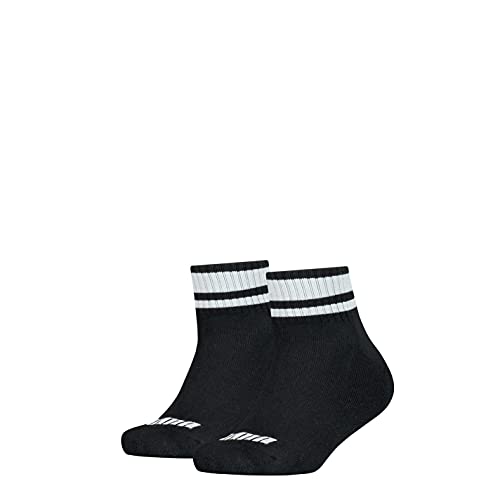 PUMA Unisex Kinder Puma Junior Clyde Quarter (2 Pack) Socks, Schwarz, 35-38 EU von PUMA