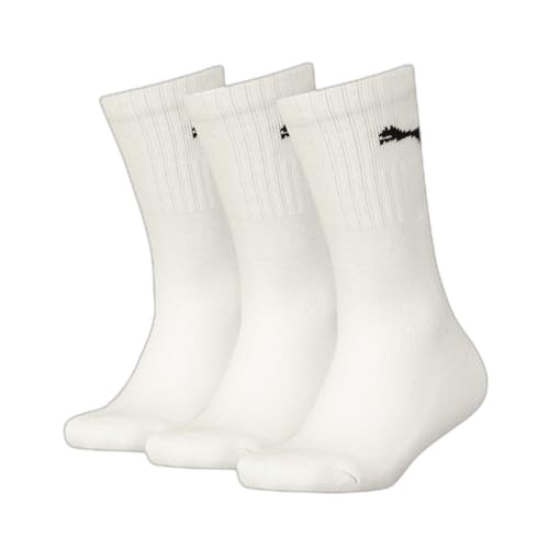 PUMA Unisex Kinder Puma Junior Sport (3er Pack) Socks, White, Gr. 27/30 von PUMA