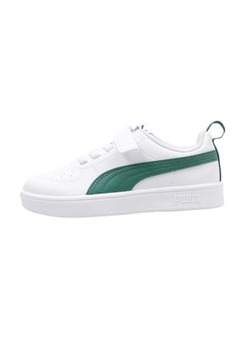 PUMA Unisex-Kinder Rickie AC+ PS Basketballschuh, White-Vine-Ocean Tropic, 34 EU von PUMA