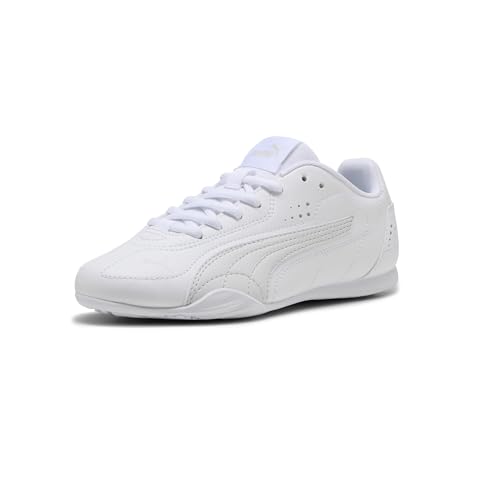 PUMA Unisex-Kinder-Sneaker, Weiß-federgrau, Ah25, 5 Big Kid von PUMA