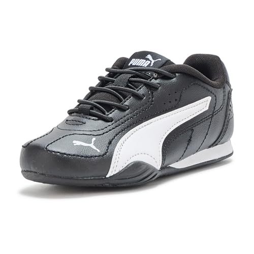 PUMA Unisex-Kinder-Sneaker mit alternativem Verschluss, Schwarz-Weiß Ah25, 3.5 Little Kid von PUMA