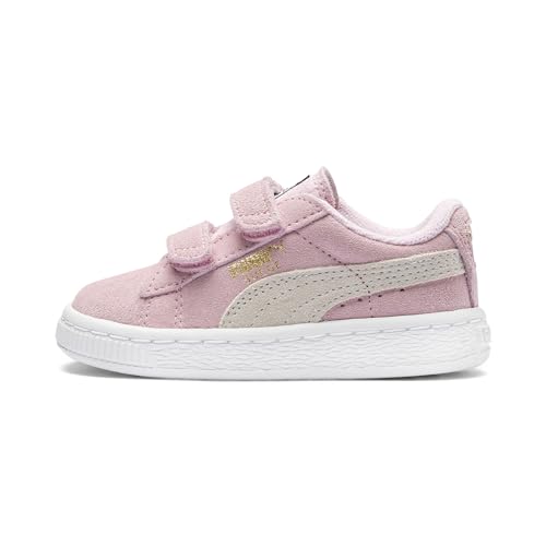 Puma Unisex-Kinder Suede 2 Straps Inf Sneaker, Pink (Pink Lady-Team Gold 23) von PUMA