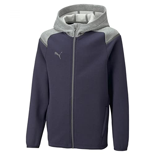 PUMA Unisex Kinder Teamcup Casuals JKT Jr Kapuzenjacke, Blau (Parisian Night), 116 von PUMA