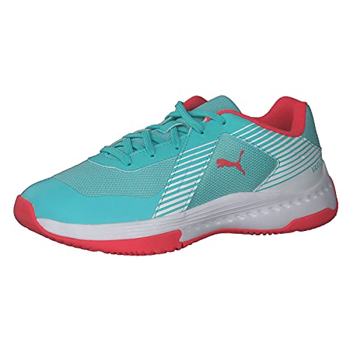 PUMA Varion Jr Hallenturnschuh, Elektro Aqua Sunblaze Puma White, 29 von PUMA