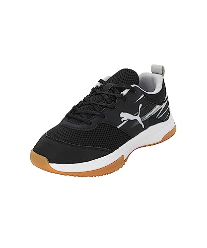 PUMA Unisex Kinder Varion li Jr Indoor-Pumps, Black Cool Light Gray Yellow Blaze Gum, 36 EU von PUMA