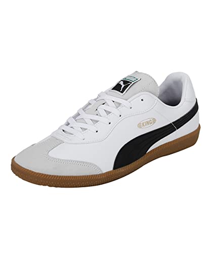 PUMA Unisex King 21 It Soccer Shoe, White Black Gum, 38.5 EU von PUMA