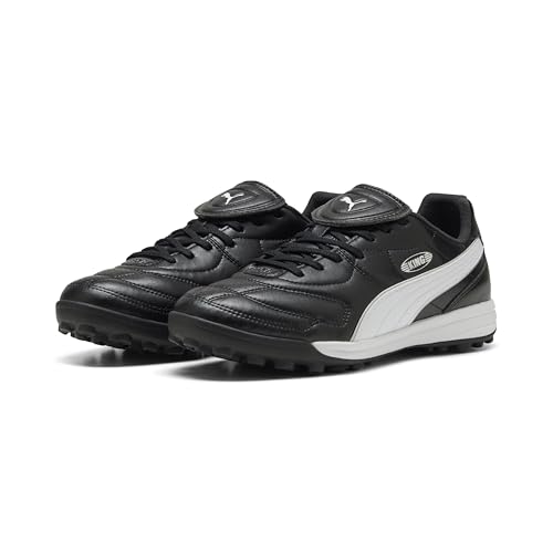 PUMA Unisex King Liga Tt Fussballschuh, Schwarz Weiß Silber, 41 EU von PUMA