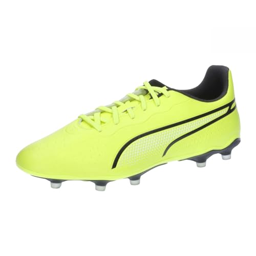 PUMA Unisex King Match Fg/Ag Fußballschuhe, Electric Lime Puma Black, 43 EU von PUMA