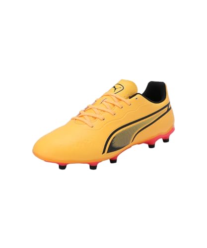 PUMA Unisex King Match Fg/Ag Fußballschuhe, Sun Stream Puma Black Sunset Glow, 40.5 EU von PUMA