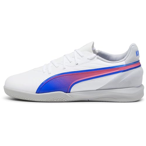 PUMA King Match IT Jr Soccer Shoe, White-Bluemazing-Flat Light Gray, 32 EU PUMA King Match IT Jr Soccer Shoe, White-Bluemazing-Flat Light Gray, 32 EU von PUMA