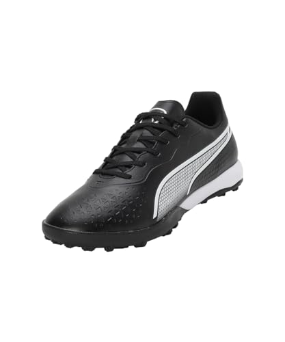 PUMA Unisex King Match Tt Fußballschuhe, Puma Black Puma White, 44 EU von PUMA