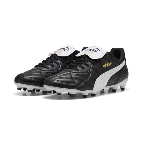 PUMA Unisex King TOP FG/AG Soccer Shoe, Black White Gold, 40 EU PUMA Unisex King TOP FG/AG Soccer Shoe, Black White Gold, 40 EU von PUMA