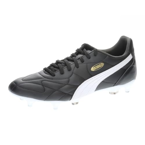 PUMA Unisex King Top Mxsg Fußballschuhe, Puma Black Puma White Puma Gold, 47 EU von PUMA