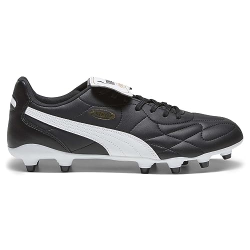 PUMA Unisex King Top Fg/Ag Fußballschuhe, Puma Black Puma White Puma Gold, 42.5 EU von PUMA