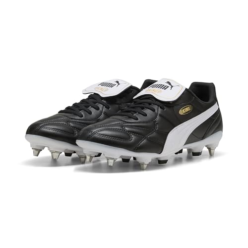 PUMA Unisex King Top Mxsg Fussballschuh, Schwarz Weiß Gold, 41 EU von PUMA