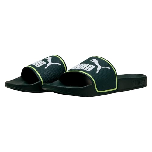 PUMA Unisex Leadcat 2.0 Schiebe-Sandalen, Green Terrain Weiß Fizzy Light, 38 EU von PUMA