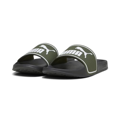 PUMA Unisex Leadcat 2.0 Slide Sandal, Myrtle White Black Green, 40.5 EU von PUMA