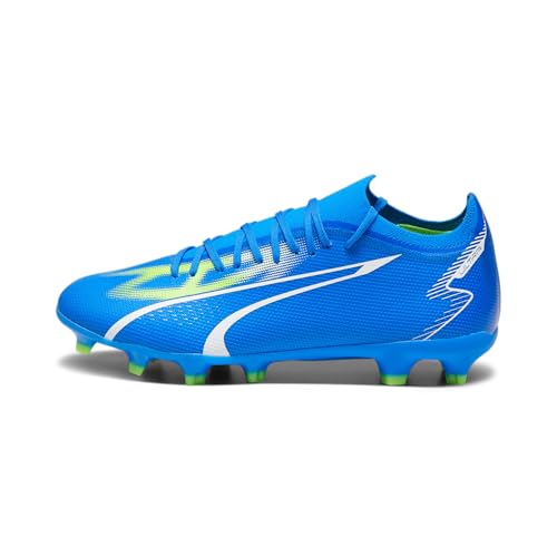 PUMA Unisex Match Fg/Ag Fussballschuh, Ultra Blue White Pro Green, 45 EU von PUMA