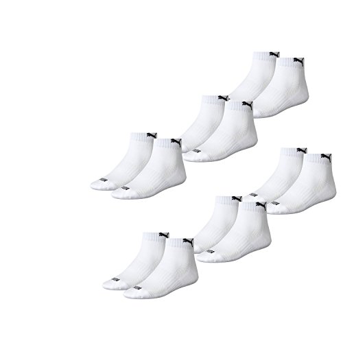 PUMA Unisex Match Quarters Socken Sportsocken MIT FROTTEESOHLE 12er Pack (weiß (300), 43-46) von PUMA