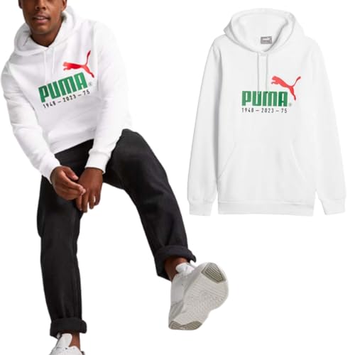 PUMA Unisex Nein. 1 Logo Celebration Hoodie FL Sweatshirt, weiß, M von PUMA