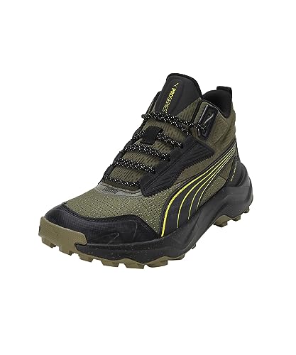 PUMA Unisex Obstruct Pro Mid WTR Straßen-Laufschuh, Olive Drab Black Lemon Meringue, 37 EU von PUMA