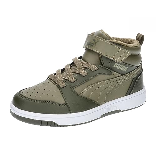 PUMA Unisex PUMA REBOUND V6 MID WTR AC+ PS Sneaker,Alpine Snow Sand Dune Puma White,28 EU von PUMA