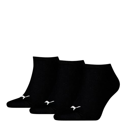 PUMA Unisex Plain Sneaker Sock, Black-New, 47/49 (3er Pack) von PUMA