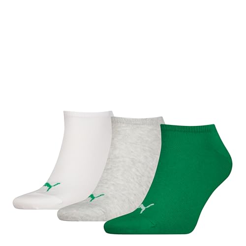 Puma Unisex Sneaker Socken, Grün, 39/42 (3er Pack) von PUMA