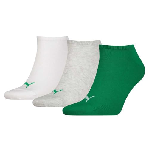 Puma Unisex Sneaker Socken, Grün, 47/49 (3er Pack) von PUMA
