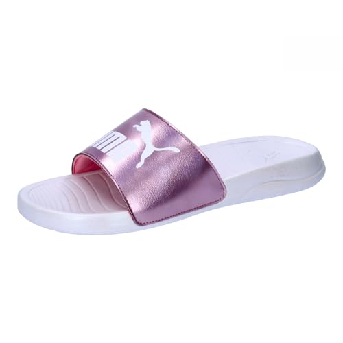 PUMA Unisex Popcat 20 GirlPower Slide Sandal, Passionfruit White, 40.5 EU von PUMA
