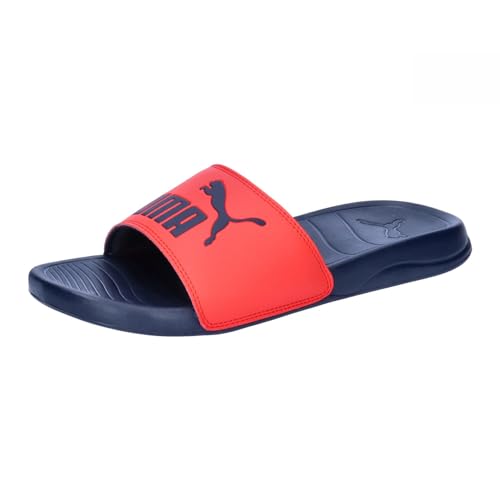 PUMA Unisex Popcat 20 Slide-Sandalen, Active Red Club Navy, 47 EU von PUMA