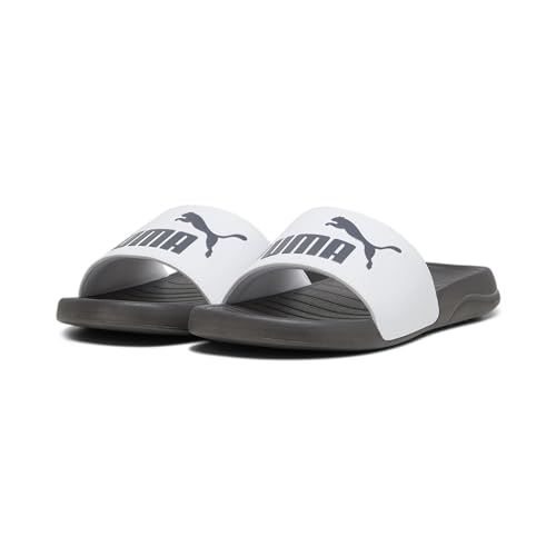 PUMA Unisex Popcat 20 Slide Sandal, White Dark Coal, 37 EU von PUMA