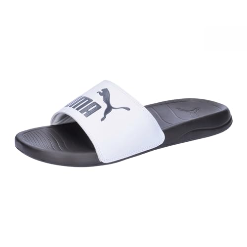 PUMA Unisex Popcat 20 Slide-Sandalen, Puma White Dark Coal, 46 EU von PUMA